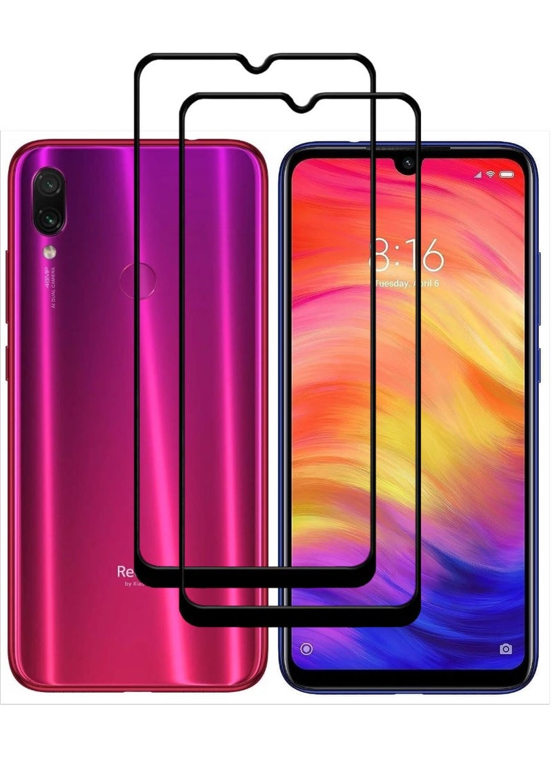 ACLIX 2 Pieces Antistatic ESD Dustproof Premium Quality High Definition Tempered Glass Screen Protector Designed For Xiaomi Redmi Note 7 - Image 1