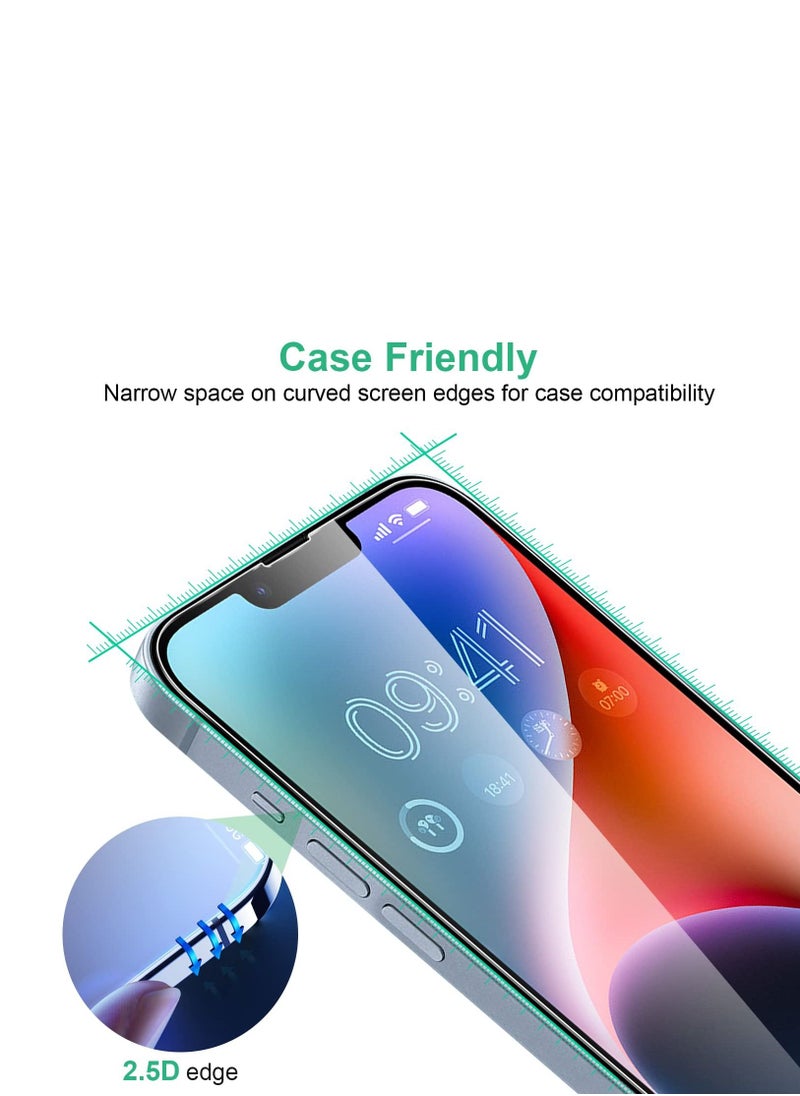 BORTONY Pack of 2 Screen Protector Compatible with 14 Plus/13 Pro Max 6.7" Tempered Glass 9H Hardness [HD Clear] [Anti-Scratch] [Bubble Free] For Apple iPhone 14 Plus/13 Pro Max  - Image 5