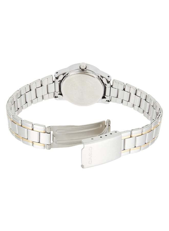 CASIO Women Dress Water Resistant Analog Watch LTPV001SG-9B - 25 mm - Silver/Gold - Image 3