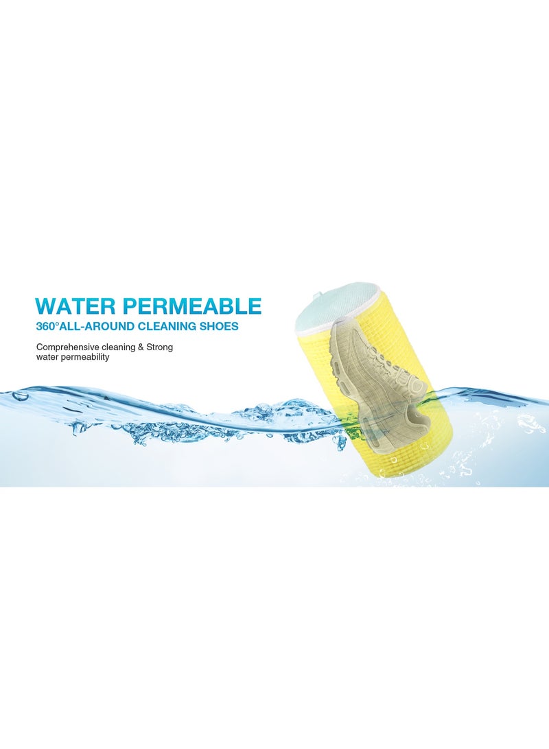 حقيبة غسيل الأحذية - حافظة تنظيف الأحذية، حقيبة غسيل الأحذية للغسالة، حقيبة غسيل ملابس متينة ذات إغلاق زippers، مجموعة تنظيف أحذية كرة سلة وسنوكيات قابلة للتعديل - أدوات أساسية للمنزل والإقامة والسفر - Image 5