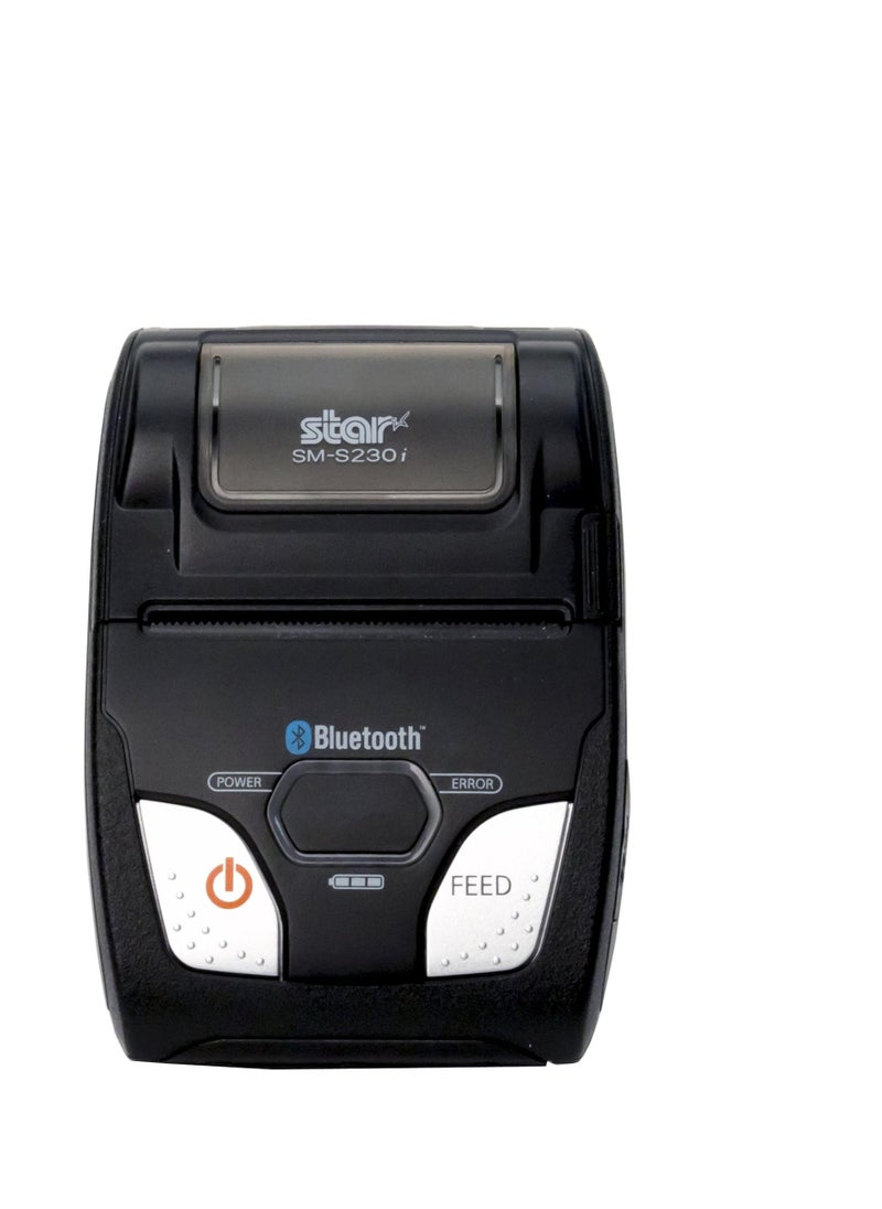 Star Micronics SM-S230i Compact and Portable Bluetooth/USB Receipt Printer with Tear Bar - Supports iOS, Android, Windows