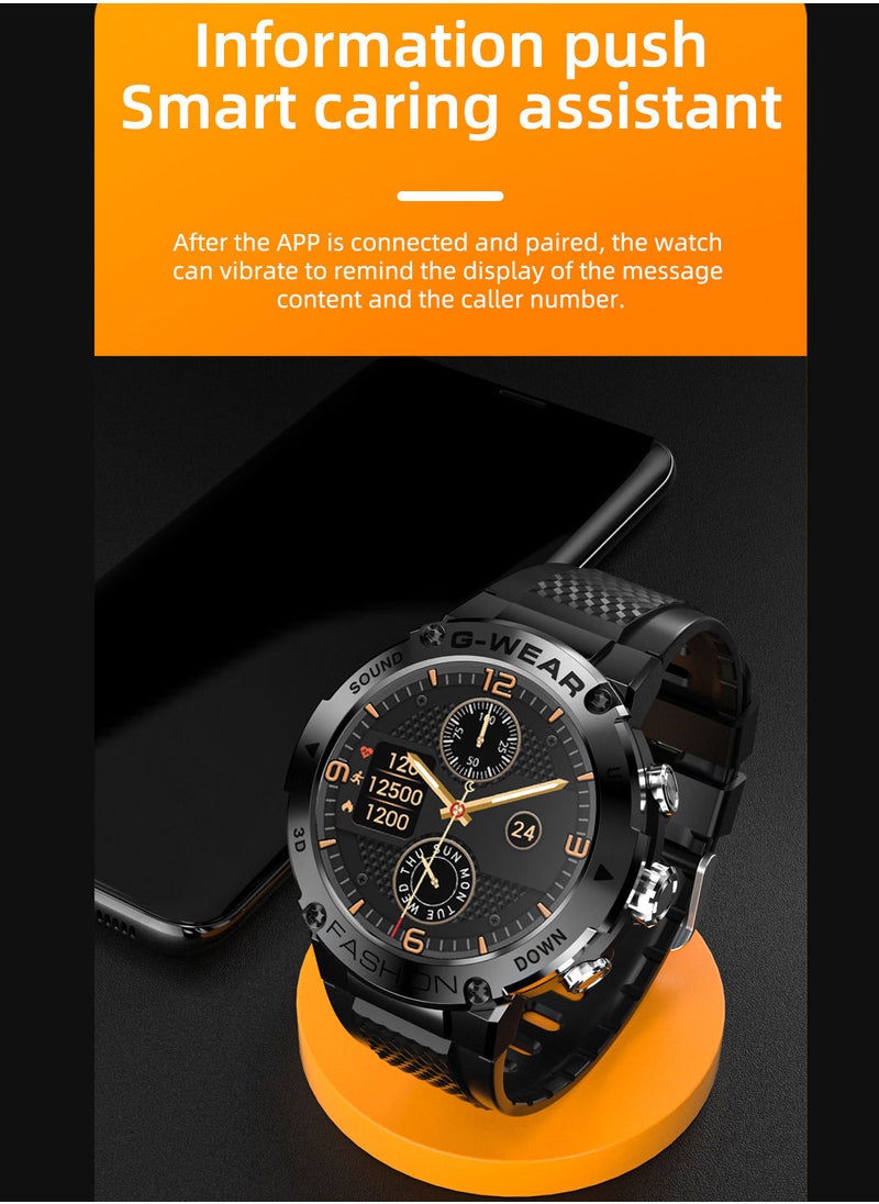 LOKMAT - LOKMAT  ATTACK 5 Smart Sports Watch 1.32'' TFT Full-Touch Screen 360*360 High Resolution BT Call Health Monitor 13 Sports Modes IP67 Waterproof - Image 1