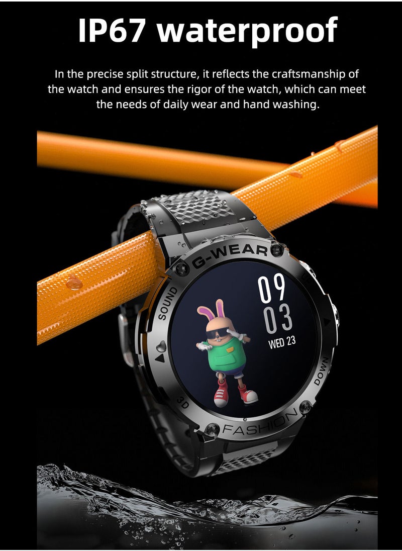LOKMAT - LOKMAT  ATTACK 5 Smart Sports Watch 1.32'' TFT Full-Touch Screen 360*360 High Resolution BT Call Health Monitor 13 Sports Modes IP67 Waterproof - Image 1