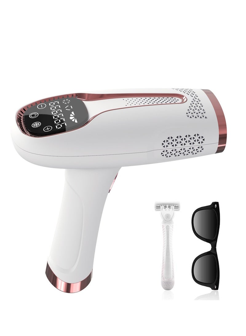 Captaintech Laser Hair Removal Device with Ice Cooling, Professional IPL Technology for Permanent Hair, Ideal for Women - Image 1
