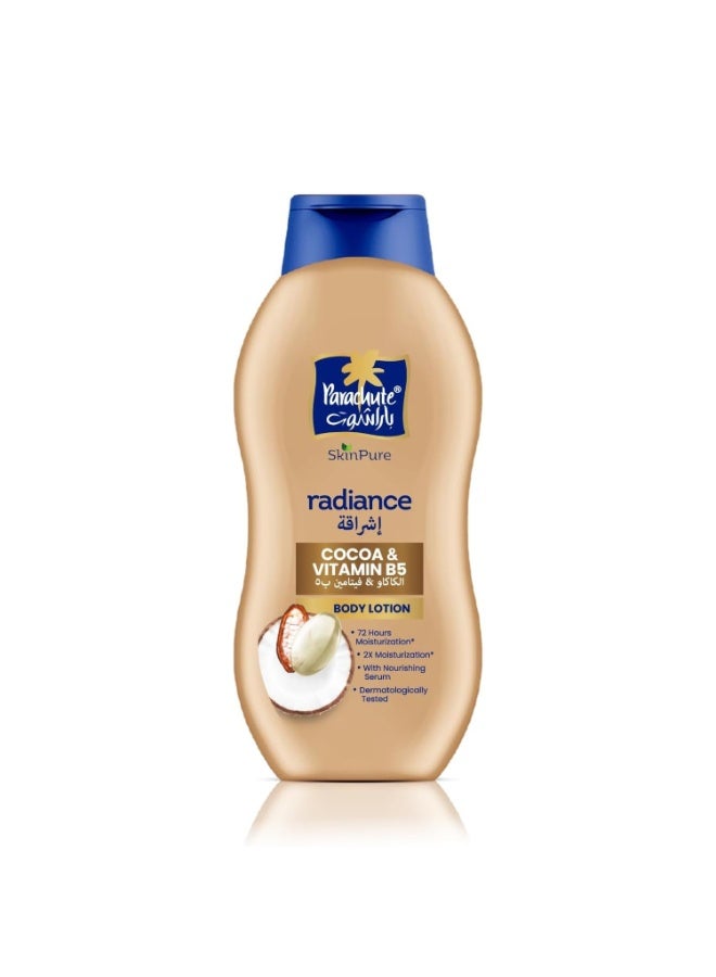 Parachute Radiance Cocoa & Vitamin B5 Body Lotion 400ml - Image 1