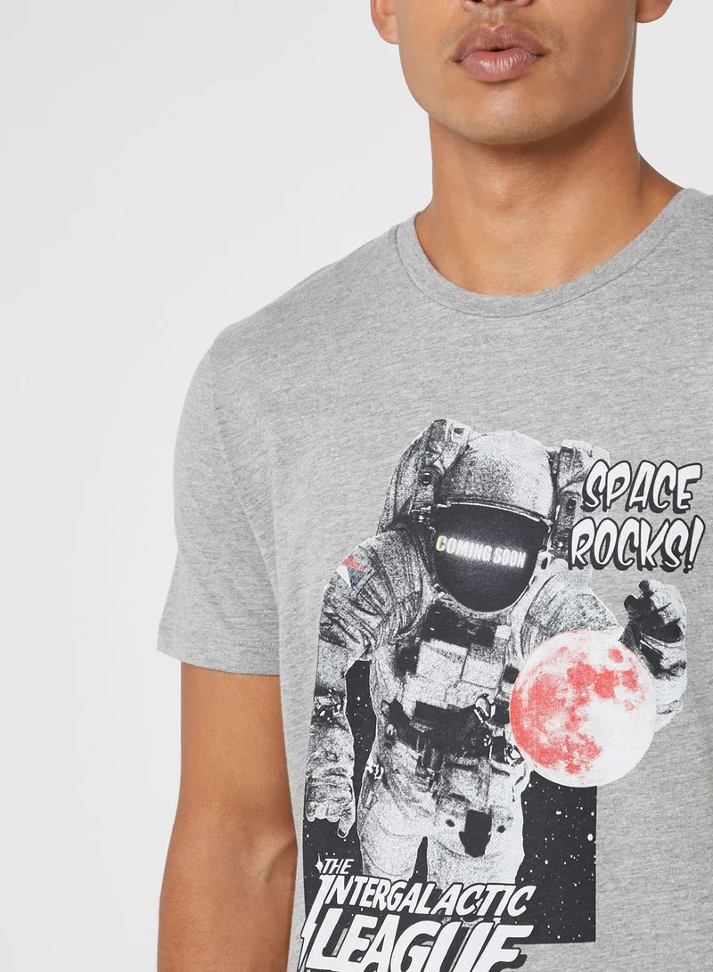 JACK & JONES Art Griffin Crew Neck T-Shirt