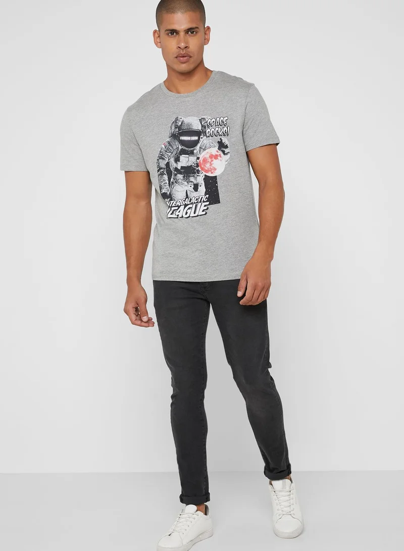 JACK & JONES Art Griffin Crew Neck T-Shirt