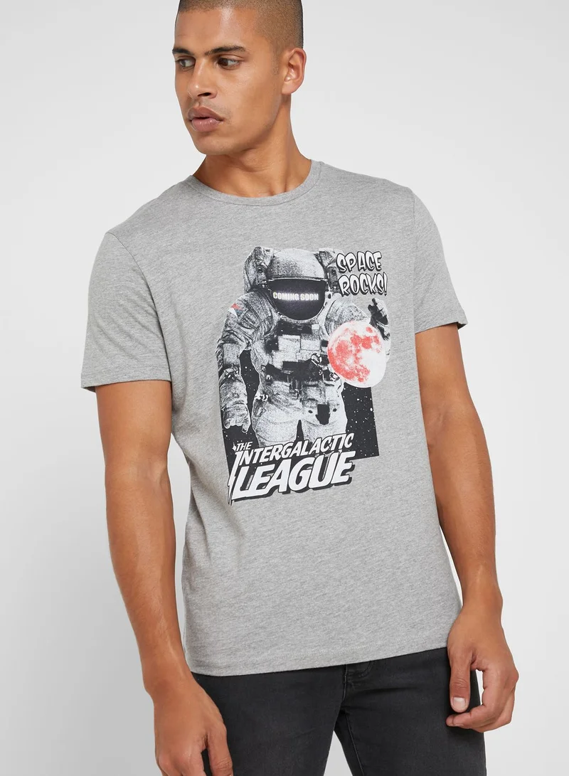JACK & JONES Art Griffin Crew Neck T-Shirt