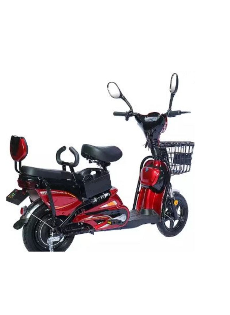 Winner Sky Electric Bike With Grocery Basket With Strong Battery Red 16 size Tyre  - Image 3
