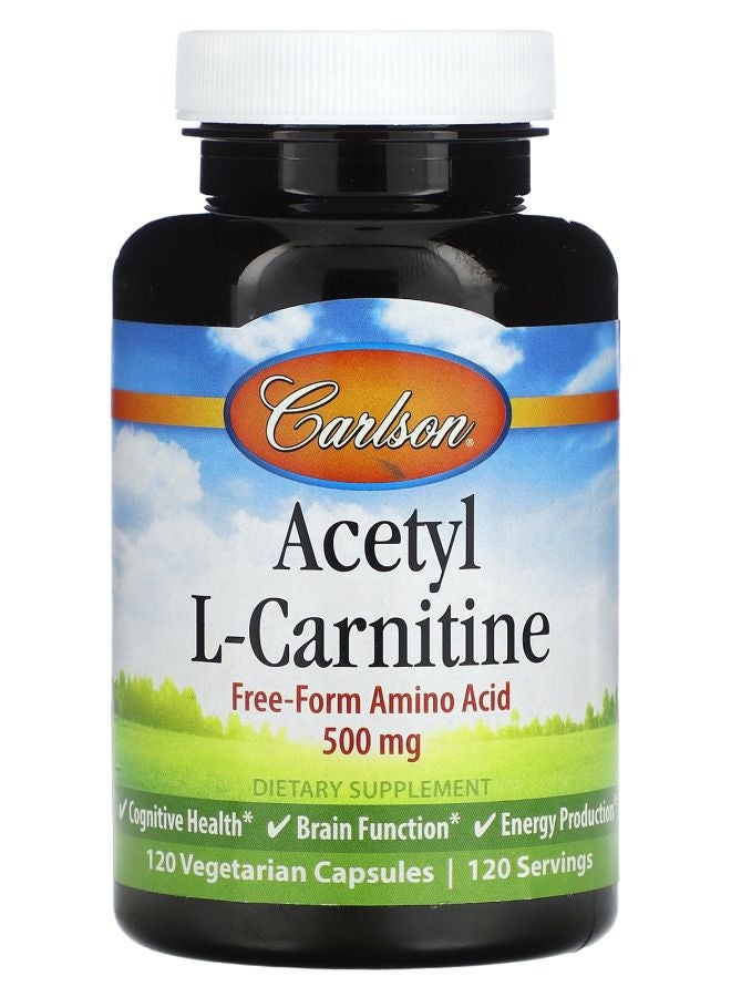 AcetylLCarnitine 500 mg 120 Vegetarian Capsules