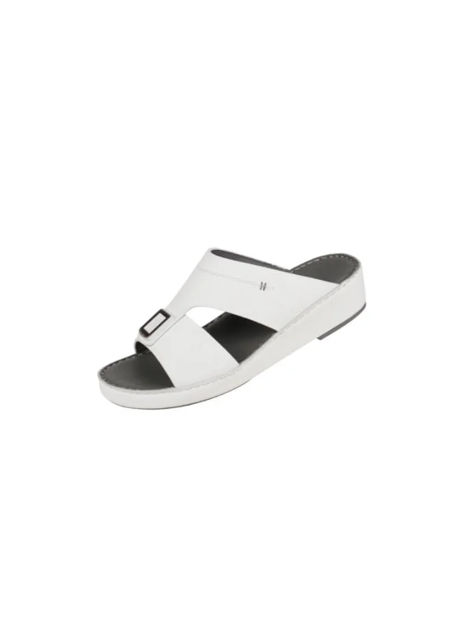 بارجيل أونو 008-3718 Barjeel Uno Mens Arabic Sandals BS 36 White