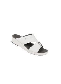 barjeel uno 008-3718 Barjeel Uno Mens Arabic Sandals BS 36 White  - Image 2