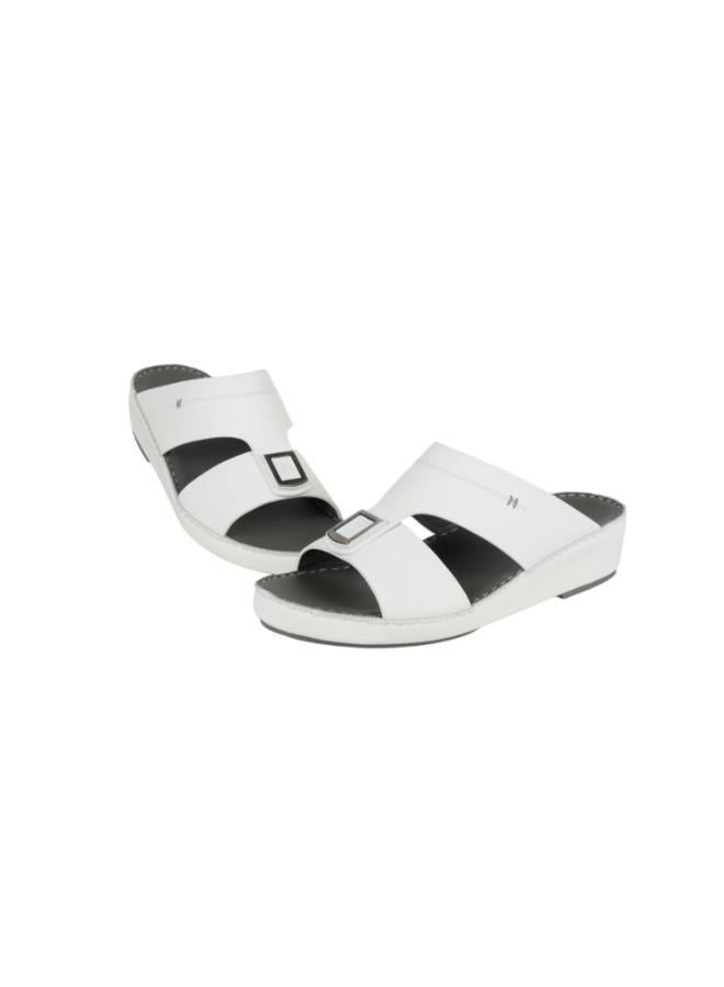 barjeel uno 008-3718 Barjeel Uno Mens Arabic Sandals BS 36 White  - Image 3