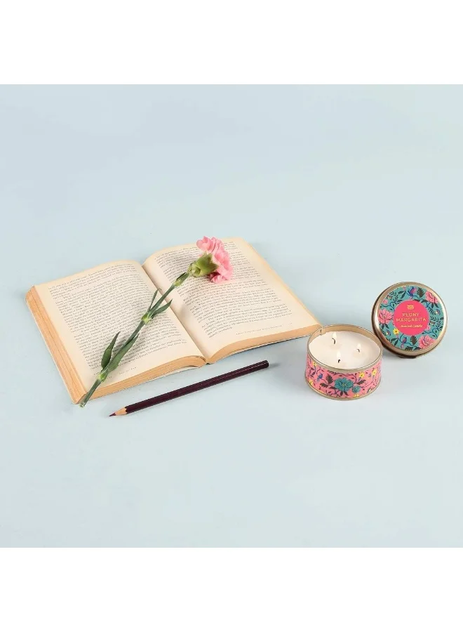 Chumbak Peony Margarita Tin Candle
