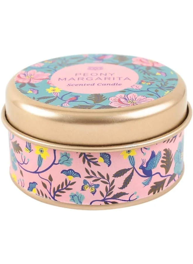Chumbak Peony Margarita Tin Candle
