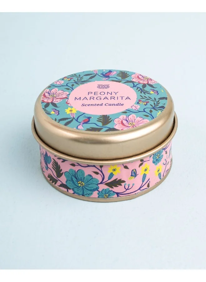 Chumbak Peony Margarita Tin Candle