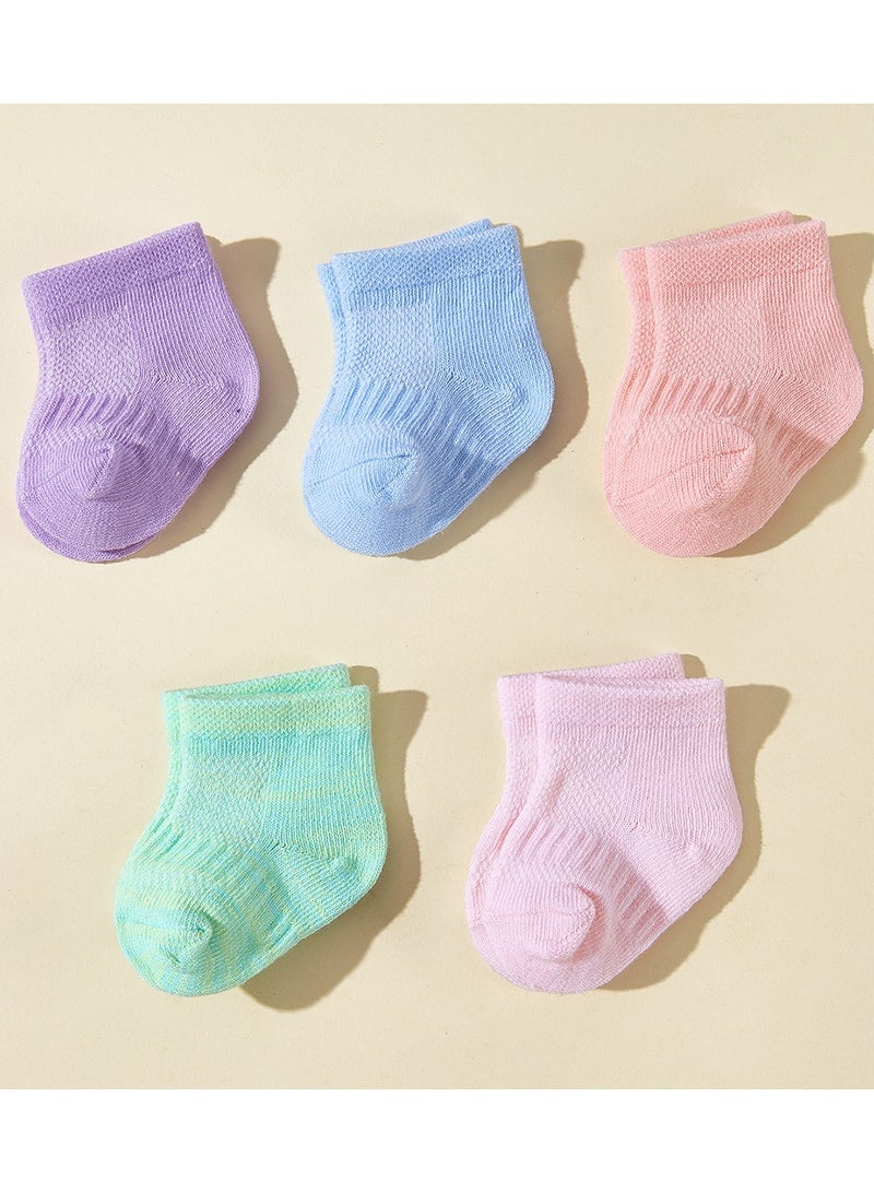 10 Pairs Of Infant And Toddler Four-Season Short Socks And Mid-Tube Socks - Image 3