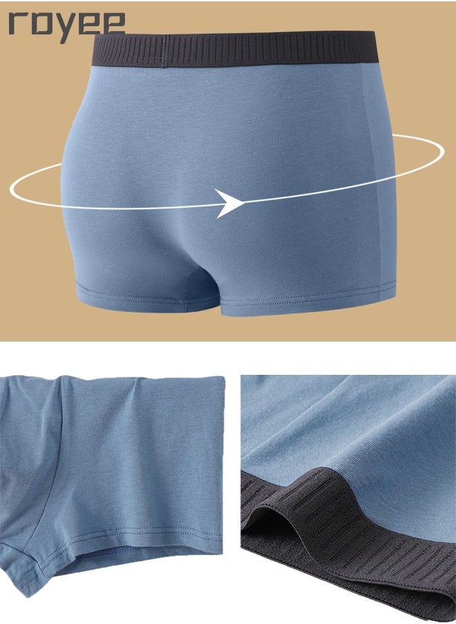 Royee - 3 * PACK Men's Pure Cotton Underwear, Graphene antibacterial Crotch  Bottom Fabric, Skin Friendly, Breathable and Comfortable, Fashion Men's Boxer Briefs - Image 1