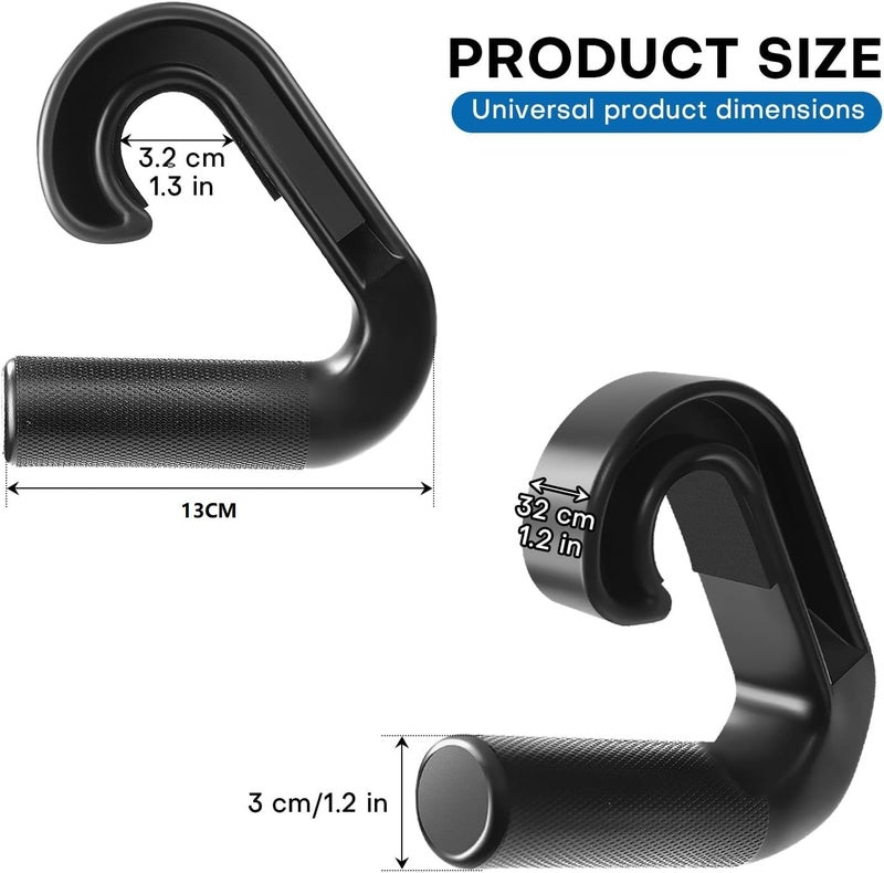 LIPSA ENTERPRISE Neutral Grip Handles for Pull Up: Ergonomic Portable Hooks for Barbell Row Deadlift Resistant Bands for Home Gym Fitness Enthusiasts (Pull up Handle) - Image 2