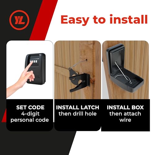 Yardlock Gate Lock XLB – Secure Keyless Fence Lock and Latch with 2-Way Access – Strong Durable System for Theft Prevention and Home Security, Easy Installation on Wood or Vinyl Gates/Fences - Image 4