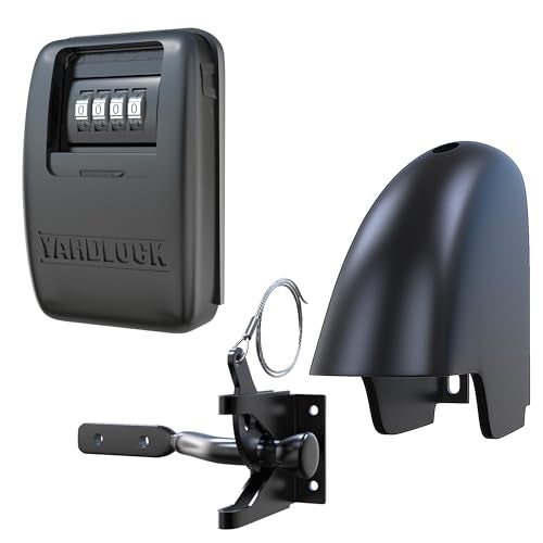 Yardlock Gate Lock XLB – Secure Keyless Fence Lock and Latch with 2-Way Access – Strong Durable System for Theft Prevention and Home Security, Easy Installation on Wood or Vinyl Gates/Fences - Image 1
