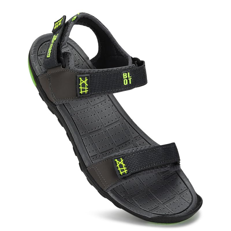 PARAGON K1407G Stylish Velcro Sandals for Men | Durable, Comfortable & Lightweight Sandals with Cushioned Soles | Easily Washable | Ideal for Outdoor Use - Image 5