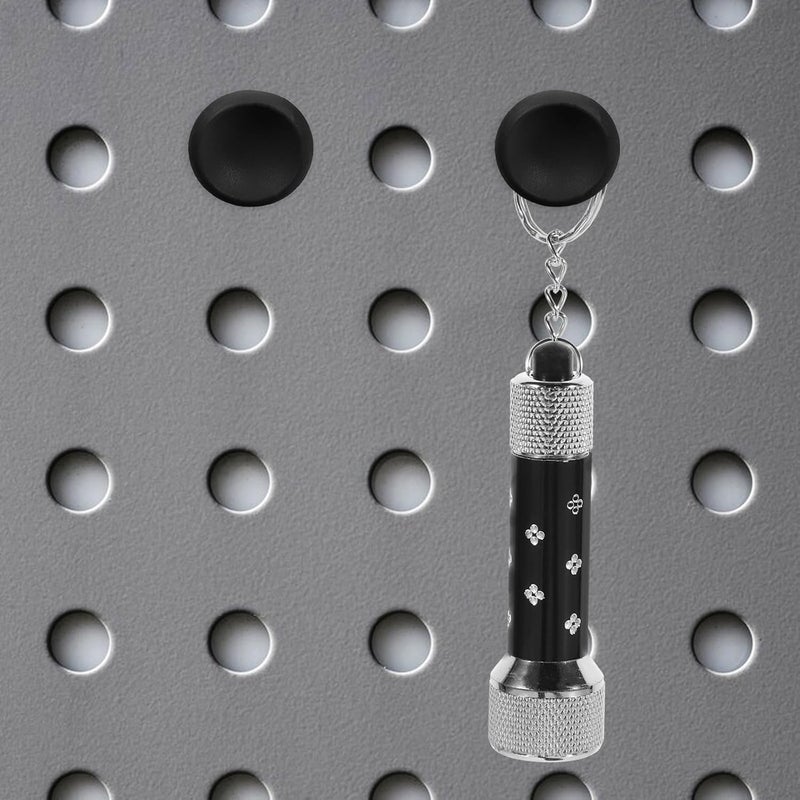 2pcs Black Small Pegboard Hooks for Garage and Shop Tool Organization, Metal Peg Hooks for Hanging Keys and Accessories on Pegboards - Image 4