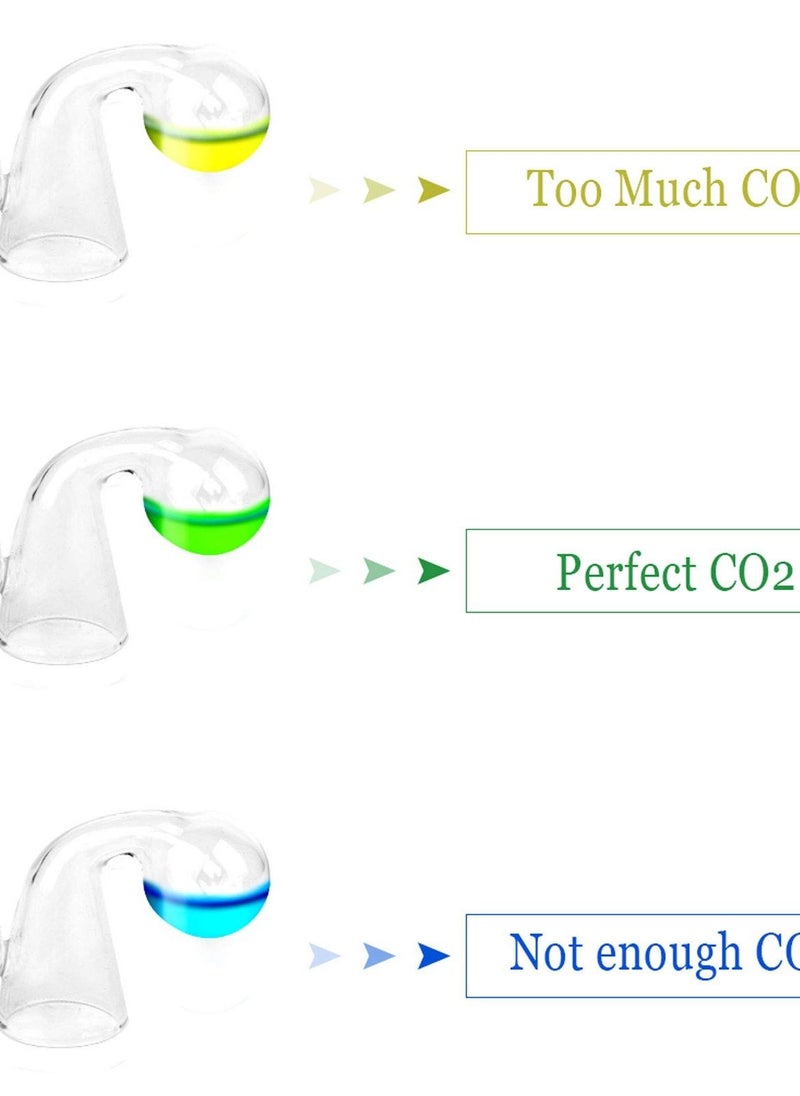 Excefore - 2 Pack CO2 Drop Checker, Aquarium CO2 Tester Monitor CO2 Glass Drop Checker Aquarium CO2 Detector for Planted Fish Tank - Image 1