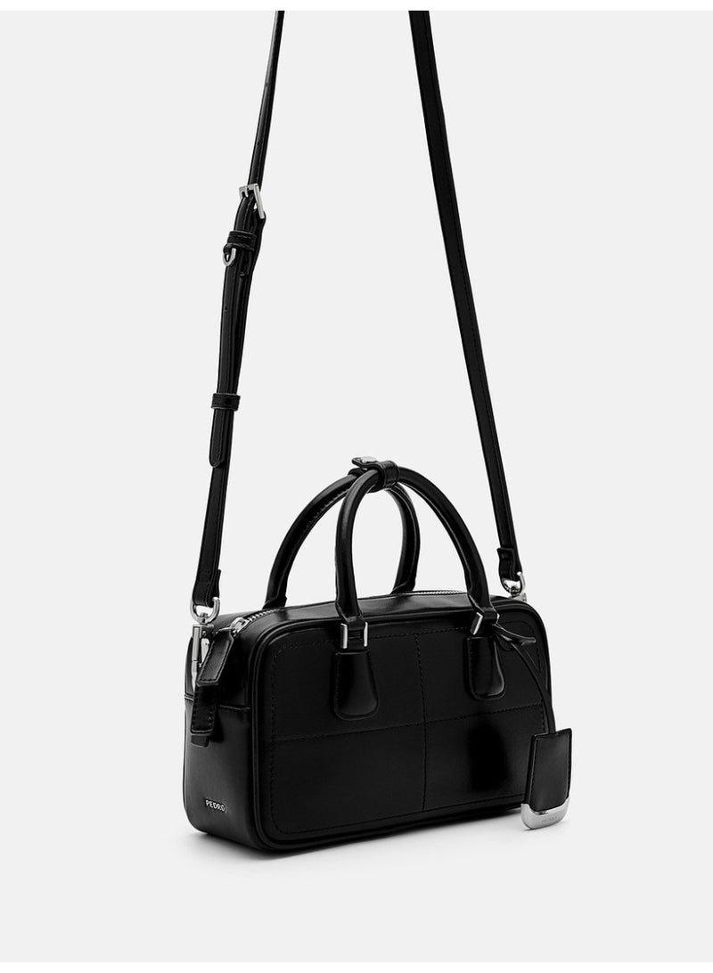Pedro Jatte Leather Crossbody Pouch - Black - Image 2