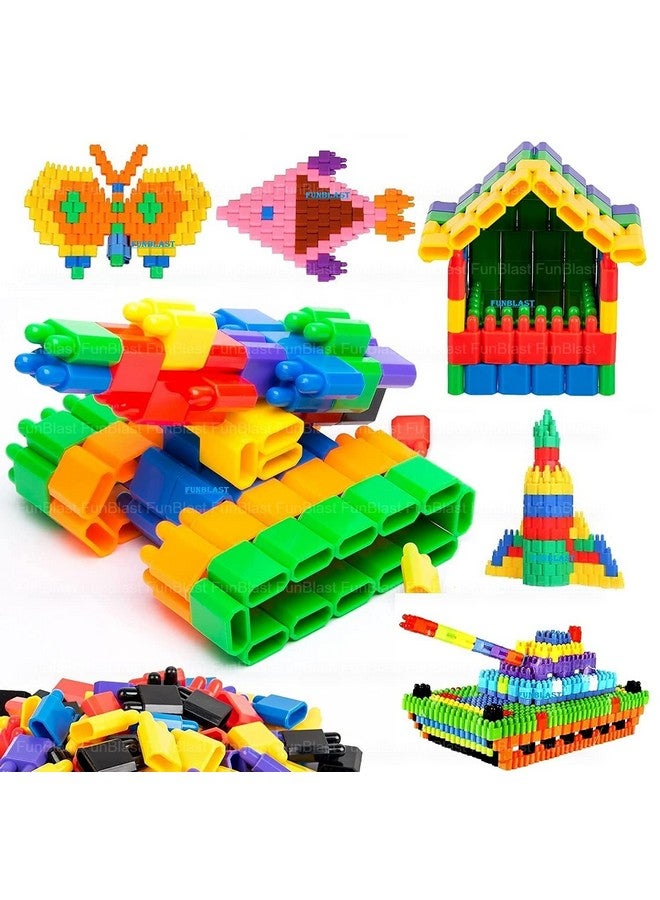 FunBlast Bullet Building Blocks Toy For Kids,Diy Blocks For Kids Puzzle Games For Kids,Block Game For Kids,Diy Toys For Children Educational & Learning Toy For Kids (130+Pcs),Multi - Image 1