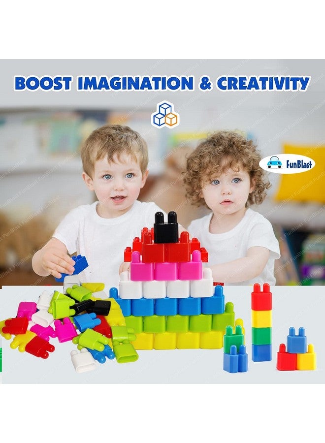 FunBlast Bullet Building Blocks Toy For Kids,Diy Blocks For Kids Puzzle Games For Kids,Block Game For Kids,Diy Toys For Children Educational & Learning Toy For Kids (130+Pcs),Multi - Image 4