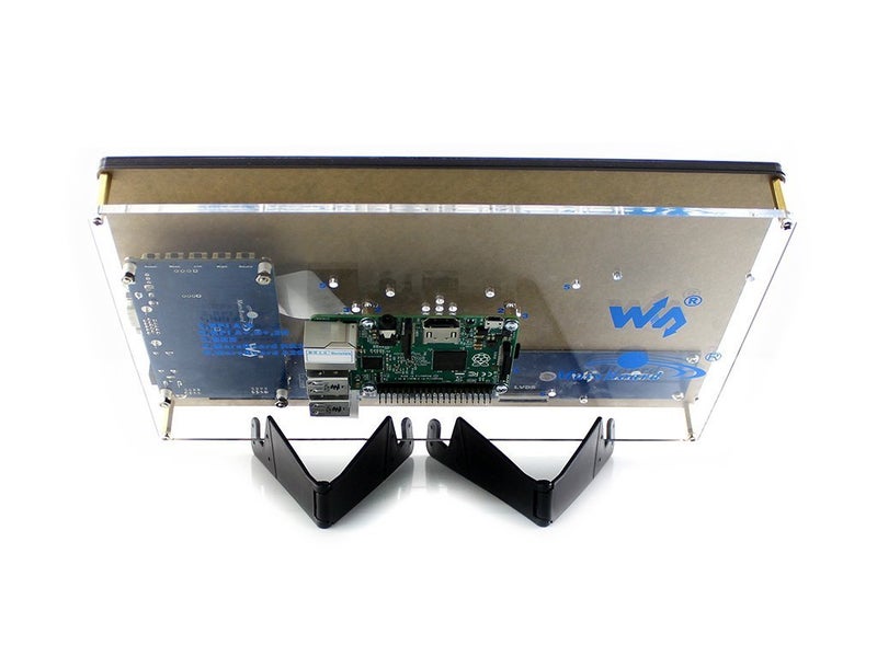 REES52 10.1inch HDMI LCD 1024x600 Capacitive Touch Screen with case for Raspberry Pi 2 3 Model B B+ &BeagleBone Black Support Raspbian Ubuntu Windows 10 IoT with Video Input for Raspberry Pi 3 - Image 4