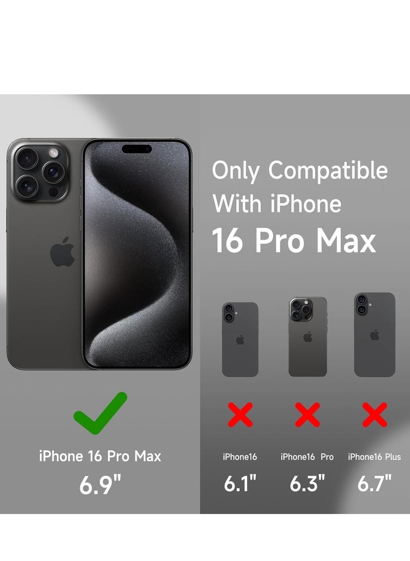 Raxoom Soft Liquid Silicone Gel Case for iPhone 16 Pro Max - Full Body Shockproof Protection with Matte Finish & Soft Microfiber Lining (Stone) - Image 2