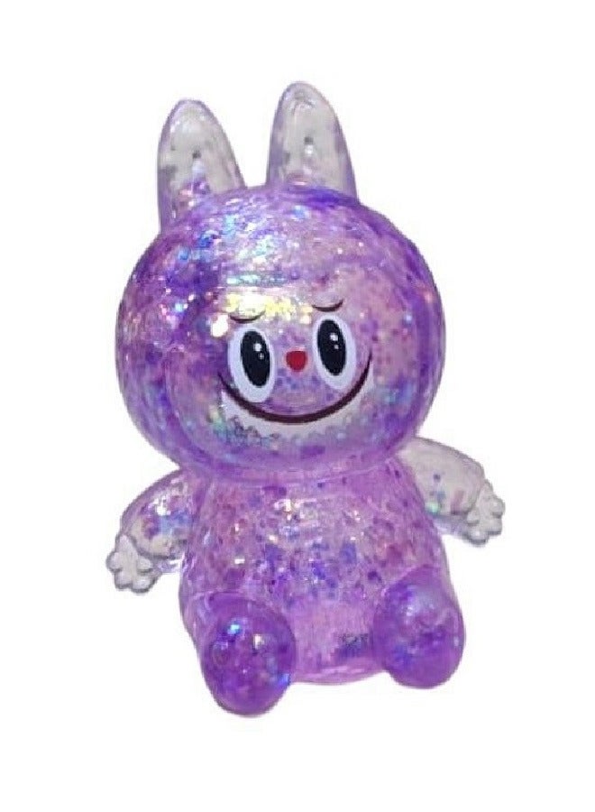 squishy Mainan Squishy The Monster Labubu Warna Warni Mainan Pencet Soft Toy Penghilang Stress Purple - Image 1