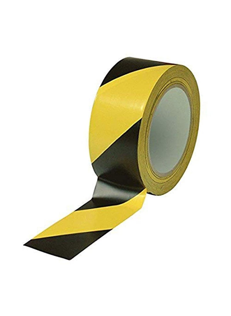 DIY Crafts DIY Crafts CTDIYHI51371 2inch Wide DoubleRoll of UltraAdhesive Black Yellow Hazard Tape Marking Mark Floor Step Area Safety HighVisibility  - Image 2