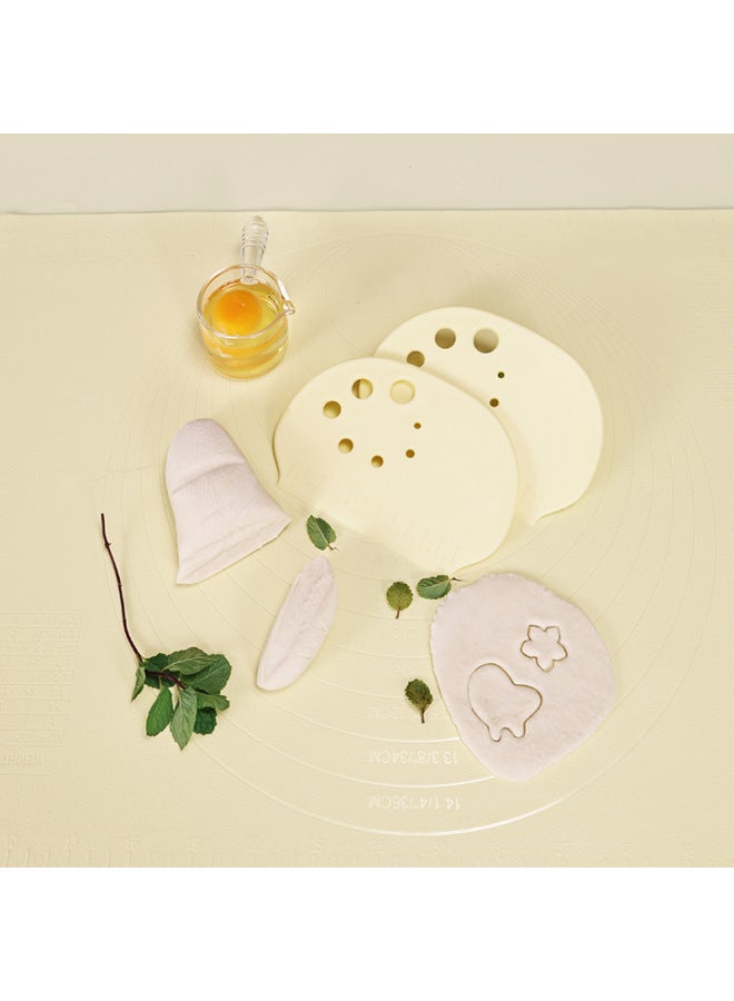 Sale Scraper Cutter Cake Cream Household Silicone Facial Cutter With Scale Scraping Kitchen Baking Tools Special Offer-Color:Nordic Yellow - Image 4
