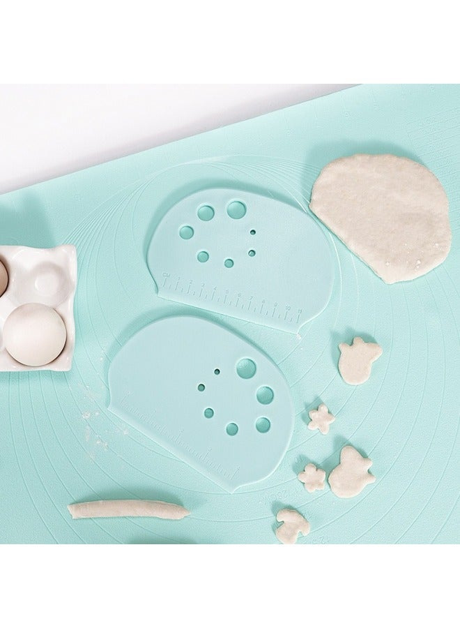 Sale Scraper Cutter Cake Cream Household Silicone Facial Cutter With Scale Scraping Kitchen Baking Tools Special Offer-Color:Nordic Yellow - Image 5