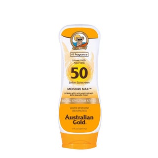 Australian Gold Sunscreen Lotion SPF 50 8 Ounce  Moisture Max  Infused with Aloe Vera  Broad Spectrum  Water Resistant - pzsku/ZAD02EAD152F488583B24Z/45/1746219934/2a96f5d8-f655-44ee-adda-d68d025daf2d