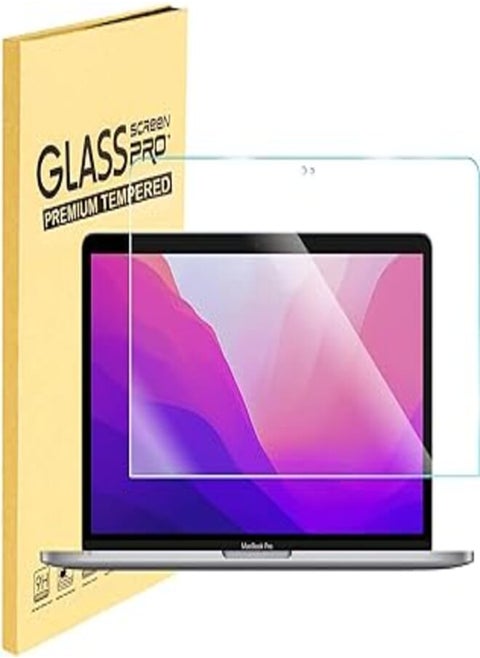واقي شاشة زجاجي 9H من MUBUY لجهاز MacBook Pro 13 2016-Current مقاس 13 بوصة، MacBook Air 13 2018-Current (طراز Pro: A2338 M1 A2289 A2251 A2289 A2251 A2159 A1706 A1708 A1989، طراز Air: A2337 M1 A2179 A1932)