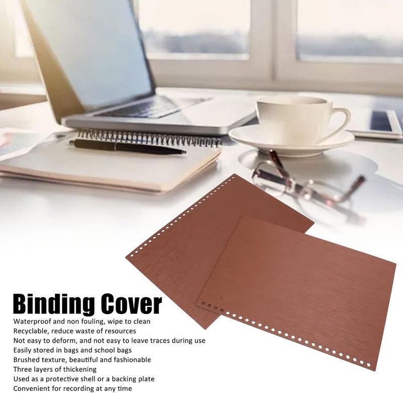 20Pcs Binding Cover Hard B5 26 Holes Paper Covers for Reports and Presentations Coffee - Image 5