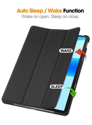 Custer Case for Huawei Matepad 11.5 2023,Ultra-thin PU-Leather Hard Shell Cover - Black - view 2