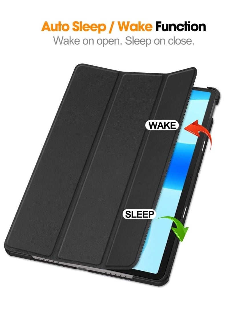 VKL Custer Case for Huawei Matepad 11.5 2023,Ultra-thin PU-Leather Hard Shell Cover - Black - Image 2