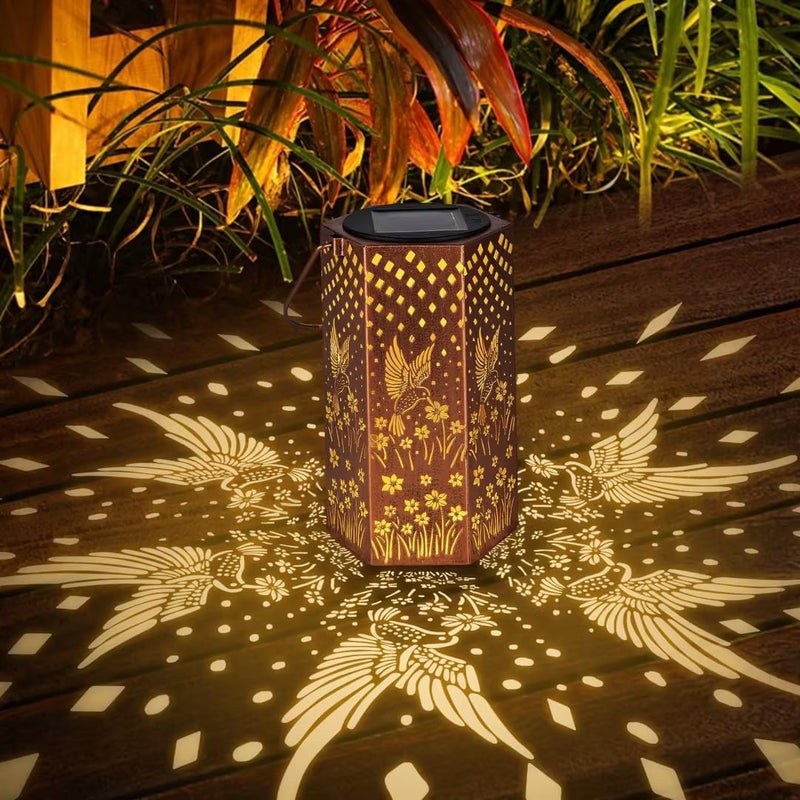 Eandisom Mothers Day Gifts for Mom Grandma - Birthday Gifts for Women, Hummingbird Solar Lights Outdoor, Solar Lanterns Outdoor Waterproof Home Decor, Garden Decor for Outside - Image 1