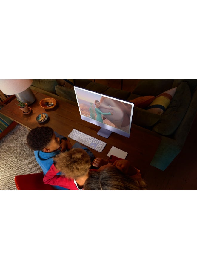 Apple 24-inch iMac MWV43 with Retina 4.5K Display, M4 Chip 10-Core CPU 10-Core GPU Processor/16GB RAM/256GB SSD/macOS English Pink - Image 5