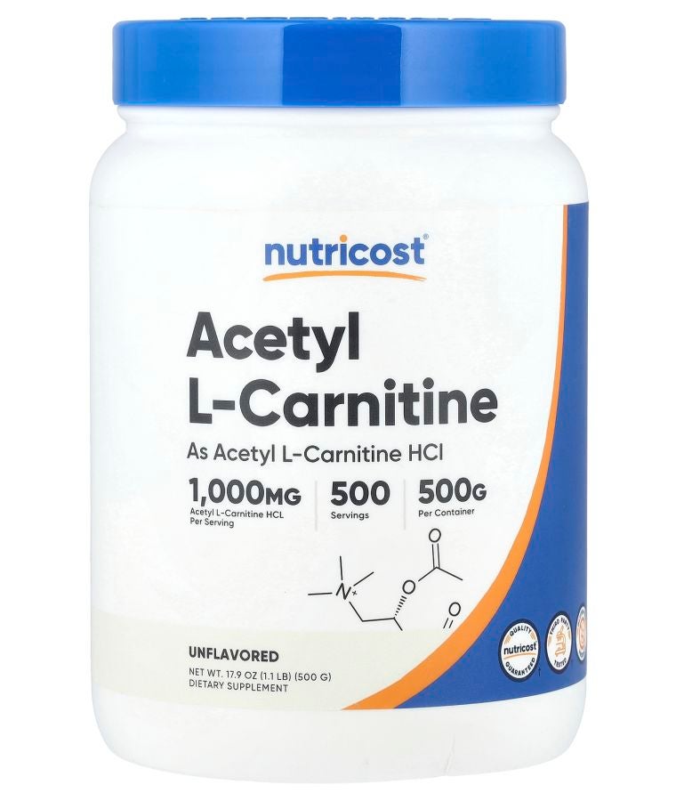 Nutricost Acetyl L-Carnitine Unflavored  1.1 lb (500 g)