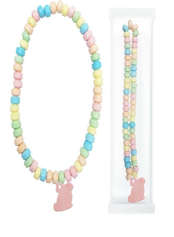 Fruidles Easter Bunny Candy Necklace, Multicolor Fruit-Flavored Chewables for Party Favors (12-Pack) - Image 2