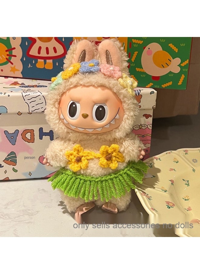 LABUBU Cute Labubu Plush Accessory Set (Doll Not Included) - Add a Splash of Color to Your Labubu! 