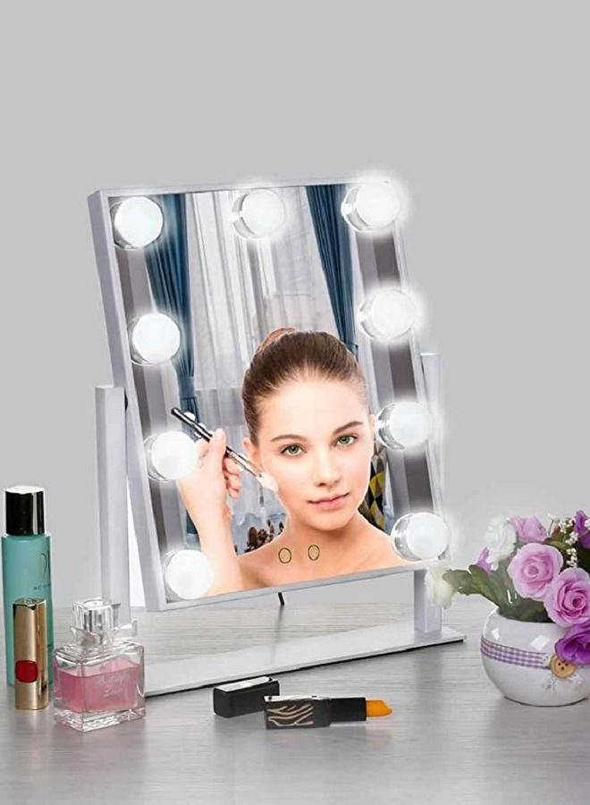STYLE Lighted Vanity Mirror with Dimmable (yellow-warm white-cool white) 3W LED Bulbs and Touch Control Design Makeup Cosmetic Mirrors - Image 2