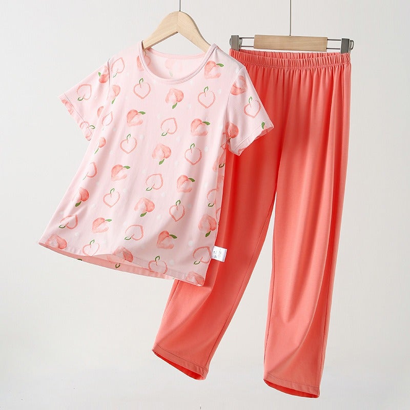 Children'S Autumn Clothing Set, Mo Cotton Class A Girls' Thermal Underwear, Long-Sleeve Loungewear, Boys' Pajamas - Image 1