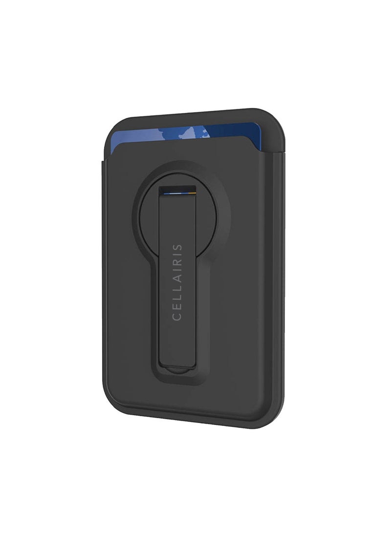 Cellairis MagSafe Wallet with Kickstand – Secure Card Holder, Foldable Stand, Compatible with iPhone 15/16 Series – Black - Image 4